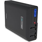 ChargeTech Portable AC Outlet Battery Pack by 54000mAh 250W/110V [8-18 Extra Hours For Most Laptops] - External Power Bank Charger for MacBooks, Laptops, Cameras, Camping, CPAP Machines [BLACK]