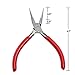 Whizzotech Long Nose Pliers Needle Nose Plier with Mini Wire Cutting Tool 4-1/2 Inch