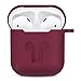 AirPods Case, Rockindeer 9 in 1 AirPods Accessories Set Protective Silicone Cover Skin Compatible Apple AirPods Charging Case with Watch Band Holder/Ear Hook/Keychain/Strap/Carrying Box (Burgundy)thumb 4