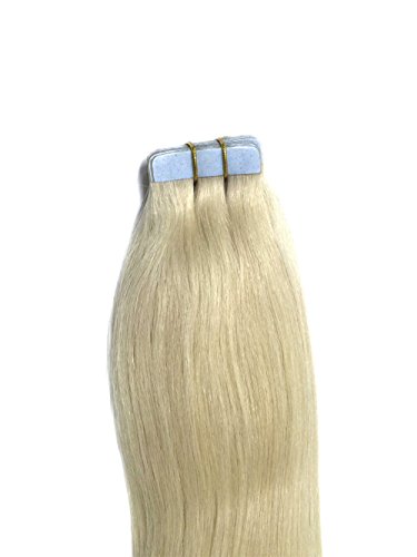 Mario Hair Tape In Human Hair Extensions Silky Straight Skin Weft Human Remy Hair (16 inches, #60)