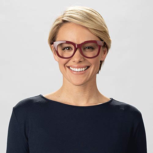 Peepers Women's Center Stage 2297100 Oval Reading Glasses, Berry, 1