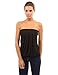 PattyBoutik Women Pleated Tube Top (Black Medium)