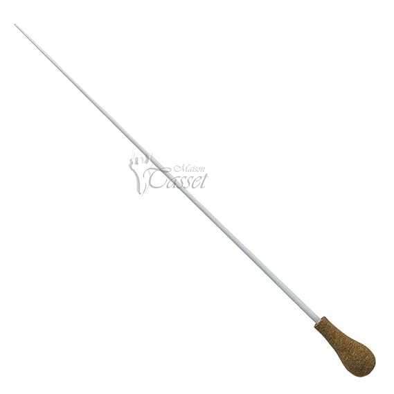 Gewa 912304 Taktstock Korkgriff Modell 3 lackiert weißbuche 37 cm weiß