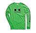 KAWASAKI STACKED LOGO LONG SLEEVE T-SHIRT - GREEN MENS LARGE