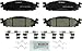 BOSCH BC1508 QuietCast Premium Ceramic Disc Brake Pad Set - Compatible With Select Ford Explorer, Flex, Taurus; Lincoln MKS, MKT; FRONT