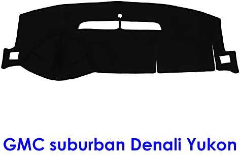 Anti-Slip Dashboard Covers Custom, Dashmat Sun Dash Cover Pad, Fits GMC Suburban Denali Yukon 2007-2013, MR056 (Black)