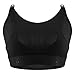 Hands-Free Nursing Bra Accessory, Strapless Pumping Bra Attachment by Momcozy - Pairs w/Clip and Pump Bras for Breast Pump of Medela, Lansinoh, Ameda, Spetra, Evenflo (Black, Medium)