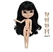 Dream fairy ICY dolls Fortune Days Toys 12 inch nude doll with natural skin and small breast joint body like blythe. (BL117, 30cm)