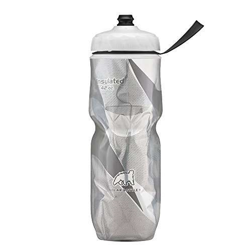 Polar bottle insulated water bottle - 42oz black patter…