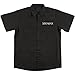 Soilwork Men's Embroidered Logo With Anchor Work Shirt Large Black