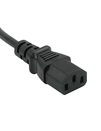 Cable To Go de alimentación universal, calibre 18, IEC320C13 a NEMA 5-15P 18 AWG Negro