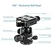 ZoMei Camera Tripod for DSLR with 360 Degree Ball Head Lightweight Alluminum Alloy Tripod for Canon Nikon DSLR and Camcorders(Black)