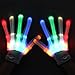 Yougai Gift for Kids Led Gloves Flashing Light Party Supplies Gloves Multicolor Led Glove for Christmas Costume Party Concert Birthday EDM Party Christmas for Boys Girls(1 Pair, White)
