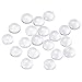 PH PandaHall 20pcs 20mm Half Round Flat Back Clear Glass Dome Cabochons for Photo Pendant Craft Jewelry Making