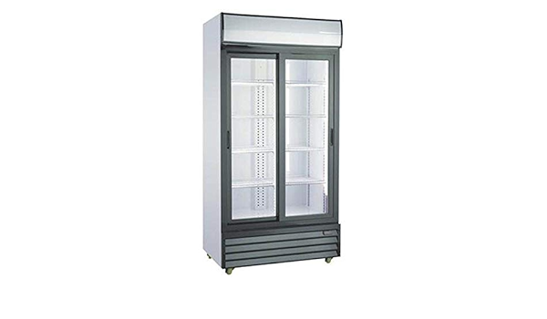Refrigerador Vitrina dos puertas corredera Scandomestic ...