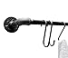 Industrial Pipe Towel Rack by DIY Cartel - Hardware Only - Perfect for: Curtain Rod, Storage Bar, Hanging Plants, Coat Rack & Industrial Furniture/Farmhouse Decor (24 - Inch)