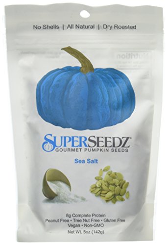 Superseedz Gourmet Roasted Pumpkin Seeds | Sea Salt | Whole 30, Paleo, Vegan & Keto Snacks | 8g Plant Based Protein…