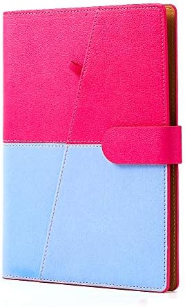 Smart Notebook Reusable Wirebound Everlasting Dry Wet Erasable Writing Notebook Waterprooof Notes OCR SCAN APP PDF Cloud Storage with Erasable Pen (Pink & Blue)