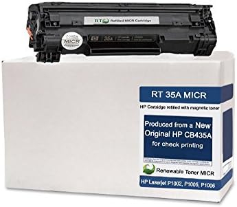 Renewable Toner Compatible MICR Toner Cartridge Replacement for HP 35A CB435A Laserjet P1002 P1005 P1006 P1007 P1008