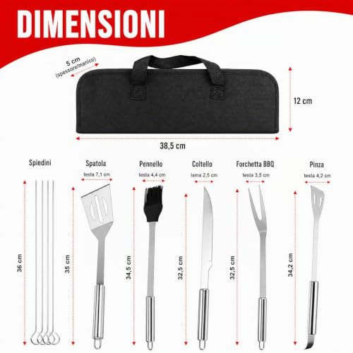 9-Piece Barbecue Tool Set Stainless Steel Barbecue Gloves Set of Tools Double Heat Resistant Oven Gloves for Barbecue Grilling Baking Fireplace