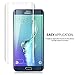 Galaxy S6 Edge Plus Tempered Glass, Screen Protector Asstar [Full Coverage] 9H 0.2mm Thinest Shatterproof Fingerprint-free Bubble free Film for Samsung Galaxy S6 Edge + (Clear)