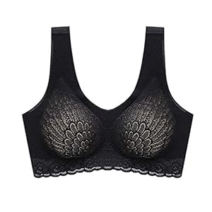 Delisouls Sportbeha voor dames, ademende 5D-beha zonder beugel, push-up, racerback, ondergoed voor sport, yoga…