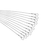 24pcs Snake Chain Charms Link Necklace, KinHom 18 Inch 925 Silver Plated 1.2mm DIY Jewelry Making with Lobster Clasps