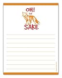 Oh for Fox Sake Paper Pad - 4.25 x 5.5 50, Sheets - Funny Office Gift