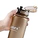 Gonex Sports Tritan Water Bottle 32oz 1000ml, Leak Proof Flip Top Lid, Opens with 1-Click, Eco Friendly BPA-Free Plastic for Gym, Yoga, Running, Outdoors, Cycling, and Camping
