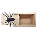 GOLF 2 Pack Spider Prank Box,Wooden Surprise Scary Spider Box ,Handmade Fun Practical Surprise Hilarious Joke Boxes
