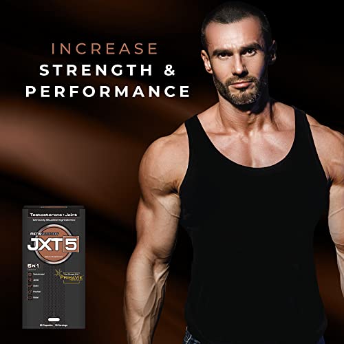 METISNutrition JXT5 Joint Health - 5-in-1 Men's Health Supplement to Libido, Prostate, and Vision - Test Boost, Joint Support, and Improve Energy (90 Capsules)