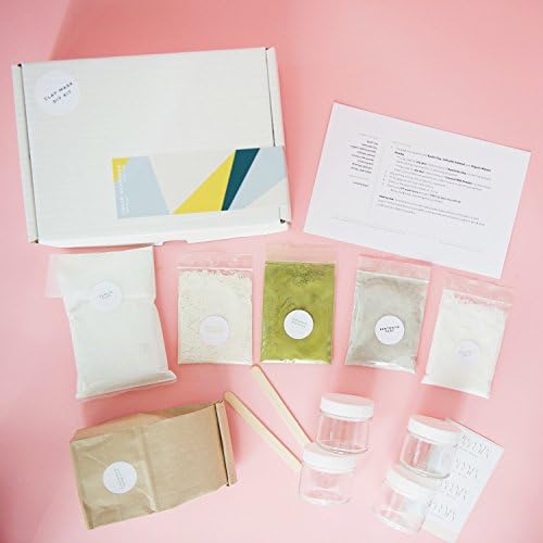 DIY Organic Matcha Clay Mask Mini Making Kit - Make Your Own Clay Mask with Organic &amp; Natural Ingredients - Hand-packed in California
