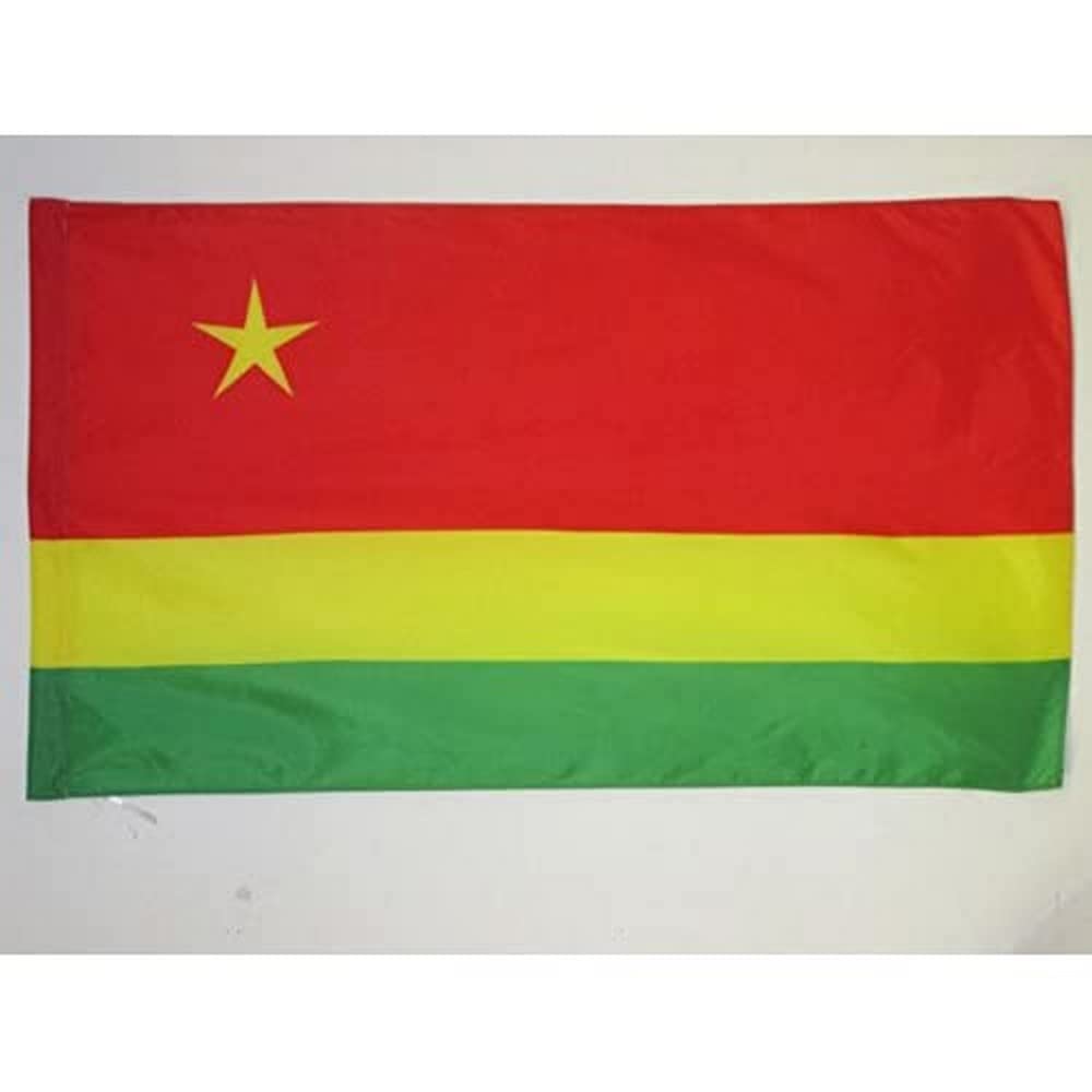 AZ FLAG - Reunion independentist Flag - 3x5 Ft - French region of La Réunion Banner with Sleeve - 100% Polyester - Fade Resistant - Vivid Colors - 3' x 5' Feet - 150x90 Cm