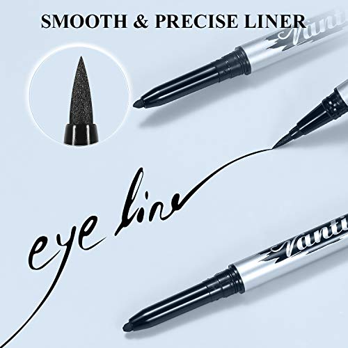 VANTICA Liquid Eyeliner & Gel Eyeliner Pencil 2 In 1 Double end Felt