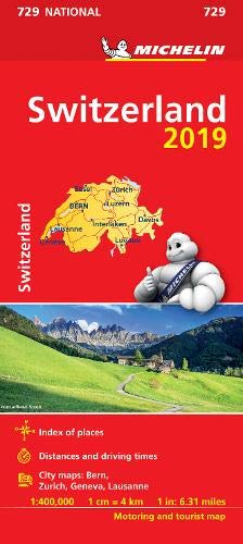 Switzerland 2019 - Michelin National Map 729: Map (Michelin National Maps) by Michelin