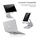 Adjustable Tablet Stand, Amoner [Aluminum alloy] Dual Foldable Phone Stand Holder Playstand for Apple iPad Pro/Air/mini, iPhone, Tablets, Nintendo Switch, Kindle, E-readers and others - Silver