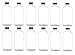 Nakpunar 12 pcs 16 oz Clear Boston Round Bottle with Silver Aluminum cap with foam liner