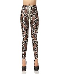 Mallas de serpiente para dama, sexy, elásticas y finas, con estampado de animales