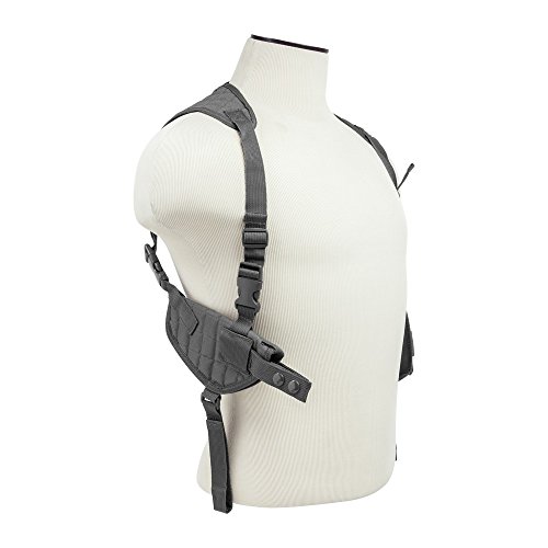 M1SURPLUS Stealth Grey Ambidextrous Adjustable Shoulder Holster Mag Pouches fits Beretta 92 96 PX4 PX9 Storm Springfield XD XDM Full Size Pistols