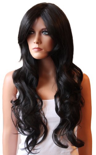 PRETTYSHOP Unisex Full Wig Long Hair Cosplay wavy Heat-Resistant
