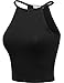 BASIC APPAREL Women's Basic Sleeveless Strappy Cami Crop Tank Tops