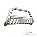 Super Drive D02G1068 - For 2016-2017 Toyota Tacoma Stainless Steel Bull Bar Grill Guard Bumper With Skid Plate and Optional Light Holes (Remove Skid Plate)
