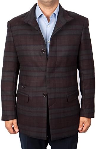 ZeGarie Mens Modern Fit Single Breasted Wool Sports Coat Jacket