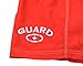 Adoretex Men's Guard Board Shorts Swim Trunks with Mesh Liner, Designed for Guard Uniform Swimwear (MG001) - Red - Medium