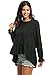 Meaneor Women's Ruffle Peplum High Low Swing Dressy Top Blouse