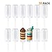 Accguan Round Shape Clear Push-Up Cake Pop Shooter (Push Pops) Plastic Containers with Lids, Base & Sticks, Pack of 36