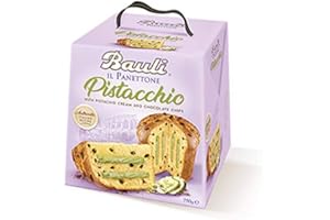 Bauli NEW Panettone - Pistachio Bauli Panettone, 26.4 Oz Italian Import Pistachio Cream and Dark Chocolate Chips.