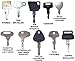 Construction Equipment Master Keys Set-Ignition Key Ring for Heavy Machines, 21 Key Set