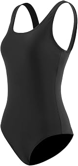Womens One Piece Swimsuit Tummy Control Striped Scoopback Removable view 4