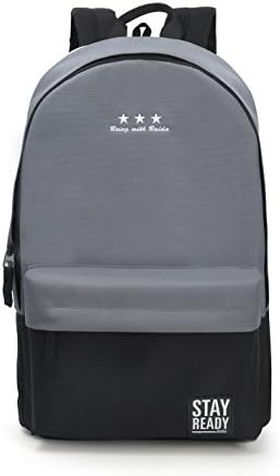 Students Backpack 'Shoulders Bag for Girls Boys Fashion Knapsack Laptop Bags (Black)